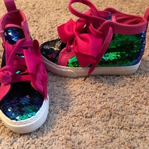 JoJo Siwa High Top Mermaid 🧜🏼‍♀️ Sequin Shoes